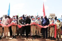 Engineering Unit No. 4 revives a vital lifeline bridge in Abyei. (Photo: HAI YEN)