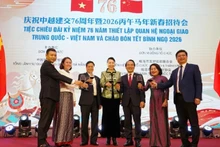 The delegates perform the opening ceremony.