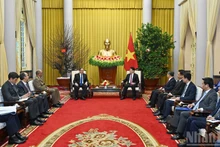 President Luong Cuong receives Special Envoy Rodriguez Parrilla at the Presidential Palace.