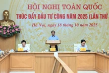 Prime Minsiter Pham Minh Chinh speaks at the event