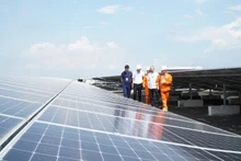 Rooftop solar power system installed at Crystal Martin Viet Nam Co., Ltd., Bac Ninh Province.
