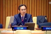Ambassador Do Hung Viet, Permanent Representative of Viet Nam to the UN, speaks at the plenary debate themed “The rule of law at the national and international levels” hosted by the 80th UN General Assembly’s Legal Committee. (Photo: VNA)