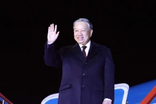 General Secretary of the Communist Party of Viet Nam Central Committee To Lam leaves Pyongyang, concluding his state visit to the Democratic People's Republic of Korea. (Photo: VNA)