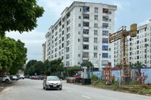A view of a social housing area in Pho Hien Ward, Hung Yen Province.
