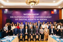 Delegates at the Workshop on the Supervision and Enforcement of Digital Assets in ASEAN, hosted by the State Securities Commission of Viet Nam in Ha Noi in August 2025 (Photo: SCC).
