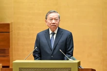 Party General Secretary To Lam speaks at the national conference on the dissemination and implementation of the Politburo resolutions in Ha Noi on September 16. (Photo: NDO)
