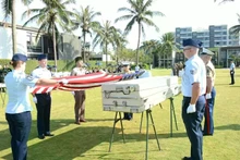 The ceremony held in Da Nang for the repatriation of the remains of US servicemen missing in action during the war in Viet Nam.