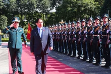 Prime Minister Pham Minh Chinh attends the celebration ceremony. (Photo:VNA)