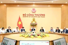 At the simultaneous online talks between Minister of Industry and Trade Nguyen Hong Dien and US Secretary of Commerce Howard Lutnick and Trade Representative Jamieson Greer on June 19 (Photo: VNA)