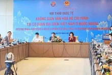 The international seminar on "Ho Chi Minh Cultural Space at Vietnamese Diplomatic Missions Abroad" was held in commemoration of the 135th birth anniversary of President Ho Chi Minh and the 80th founding anniversary of Viet Nam’s diplomatic service.(Photo: petrovietnam.petrotimes.vn)