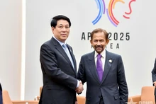 Vietnamese State President Luong Cuong (left) and Sultan of Brunei Hassanal Bolkiah. (Photo: qdnd.vn)
