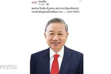 Pasaxon's article about General Secretary of the Communist Party of Viet Nam To Lam’s state visit to Laos. (Photo: VNA)