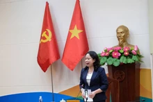 Vice President Vo Thi Anh Xuan speaks at the working session with the Election Committee of Lam Dong province on February 5. (Photo: VNA)