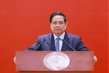 Prime Minister Pham Minh Chinh speaks at the State Bank of Viet Nam (SBV)'s Ha Noi conference to review its 2025 performance and launch tasks for 2026 on December 31. (Photo: VNA)
