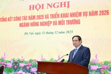 Prime Minister Pham Minh Chinh addresses the conference on December 31. (Photo: NDO)