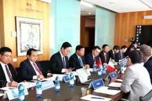 At the meeting between Deputy Prime Minister Nguyen Chi Dung and Assolombarda, which represents around 7,000 Italian companies, in Milan on March 20, 2026. (Photo: VNA)