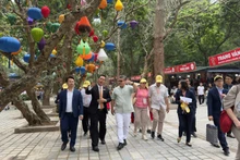 Delegation participating in the programme (Photo: VNA)