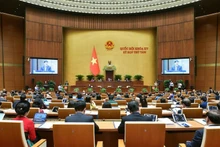 The scene of a session of the National Assembly.