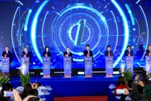 Delegates at the groundbreaking ceremony (Photo: QUANG THAI)