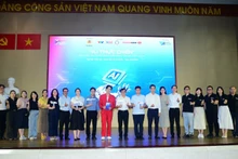 At the launch ceremony of the AI contest at the Viet Nam National University, Ho Chi Minh City