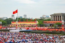 The overview of Ba Dinh Square at the 80th National Day parade. (Photo: THE DAI)