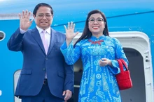 Prime Minister Pham Minh Chinh and his spouse (Photo: VGP)