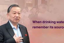 When drinking water, remember its source