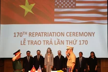 The 170th repatriation ceremony in the central city of Da Nang on July 25 (Photo: VNA)