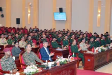 Delegates attend the closing ceremony of the 2025 Viet Nam–India bilateral army exercise on United Nations peacekeeping operations on November 27 (VNA)