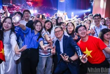 Participants gathered for a group photo to commemorate the screening event.