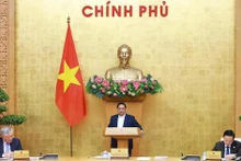 Prime Minister Pham Minh Chinh addresses the meeting. (Photo: VNA)