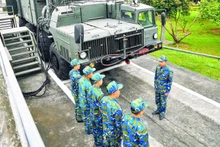 Soldiers of Regiment 64, Division 361, Air Defence – Air Force during a training session (Photo: THE DAI)