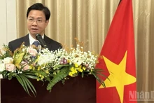 Deputy Minister of Foreign Affairs Ngo Le Van speaks at the ceremony. (Photo: Trung Hung)