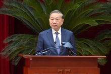 Party General Secretary To Lam speaks at a nationwide conference reviewing anti-corruption work hosted by the Central Steering Committee for Prevention and Control of Corruption, Wastefulness and Negative Phenomena on December 11, 2025. (Photo: NDO)