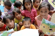Children at Hat Khoang School in Muong Mun Commune, Dien Bien Province. (Photo: Thuy Nguyen)