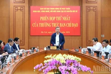 Party General Secretary To Lam speaks at the meeting. (Photo: VNA)