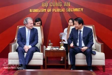 Minister of Public Security General Luong Tam Quang (right) and Daniel Rosen, CEO of Rosen Partners, at their meeting on March 17. (Photo: VNA)