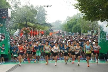Runners at the BaDen Mountain International Marathon 2025 in Tay Ninh (Photo: tayninh.gov.vn)