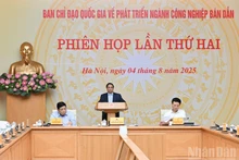 The second meeting of the National Steering Committee on Semiconductor Industry Development is held on August 4. (Photo: NDO)