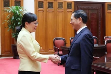 Deputy Prime Minister Bui Thanh Son meets with Zhang Guozhi, Deputy Governor of China’s Guangdong province, in Ha Noi on October 28. (Photo: VNA)