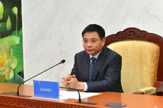 Minister of Finance Nguyen Van Thang speaks at the meeting. (Photo: Ministry of Finance)
