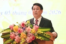 State President Luong Cuong extends Lunar New Year (Tet) wishes to the Party Committee, authorities, and people of Phu Tho province on February 5, 2026. (Photo: VNA)