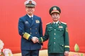 Vietnamese Minister of National Defence General Phan Van Giang and his Chinese counterpart Senior Lieutenant General Dong Jun in Quang Ninh province on March 18. (Photo: VNA)