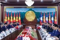 At the talks between General Secretary of the Communist Party of Viet Nam Central Committee To Lam and General Secretary of the Lao People’s Revolutionary Party Central Committee and President of Laos Thongloun Sisoulith. (Photo: VNA)
