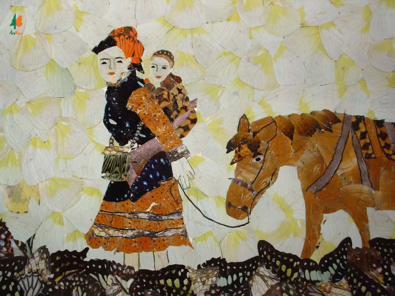 Artisan makes art from butterfly wings ảnh 4