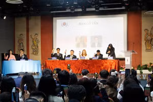 The second congress of the Vietnamese Youth and Student Federation in Europe (VYSEF) on May 9 ( Photo: VNA)