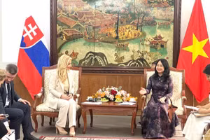 Minister of Culture, Sports and Tourism Lam Thi Phuong Thanh meets Slovak Minister of Culture Martina Šimkovičová.