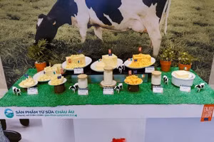 European dairy products from Ireland. (Photo: cafe.vn)