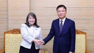 Deputy Prime Minister Le Thanh Long receives June Kunugi, UNICEF Regional Director for East Asia and the Pacific, in Hanoi on November 26. (Photo: VNA)