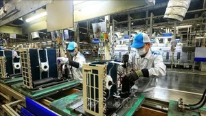 The processing and manufacturing industry is the main pillar of industrial growth. (Photo: VNA)